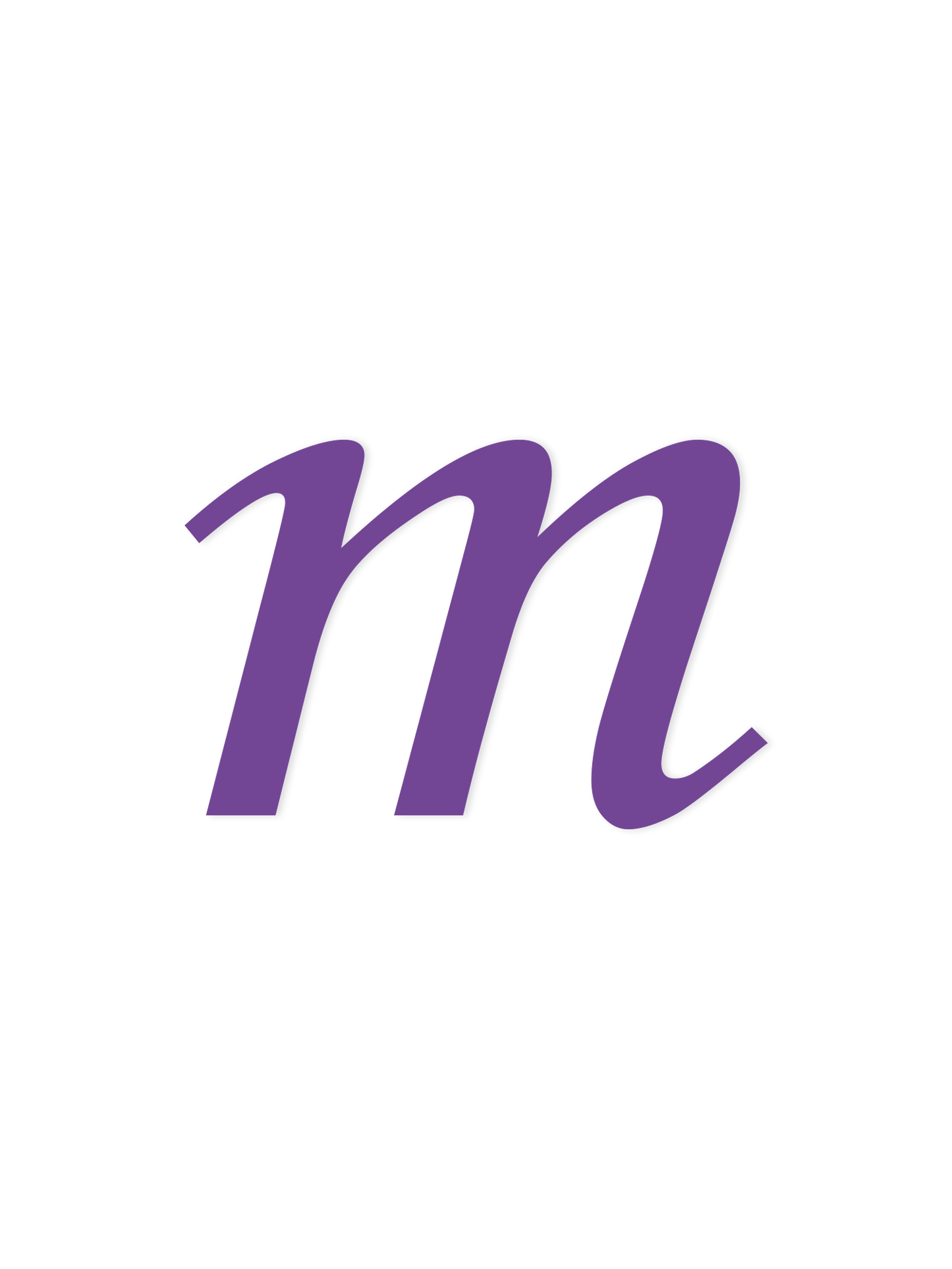 Wooden Letter m – Nursery Wall Letter