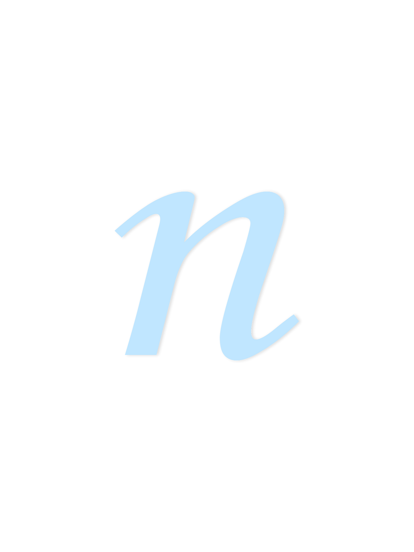 Wooden Letter n – Nursery Wall Letter