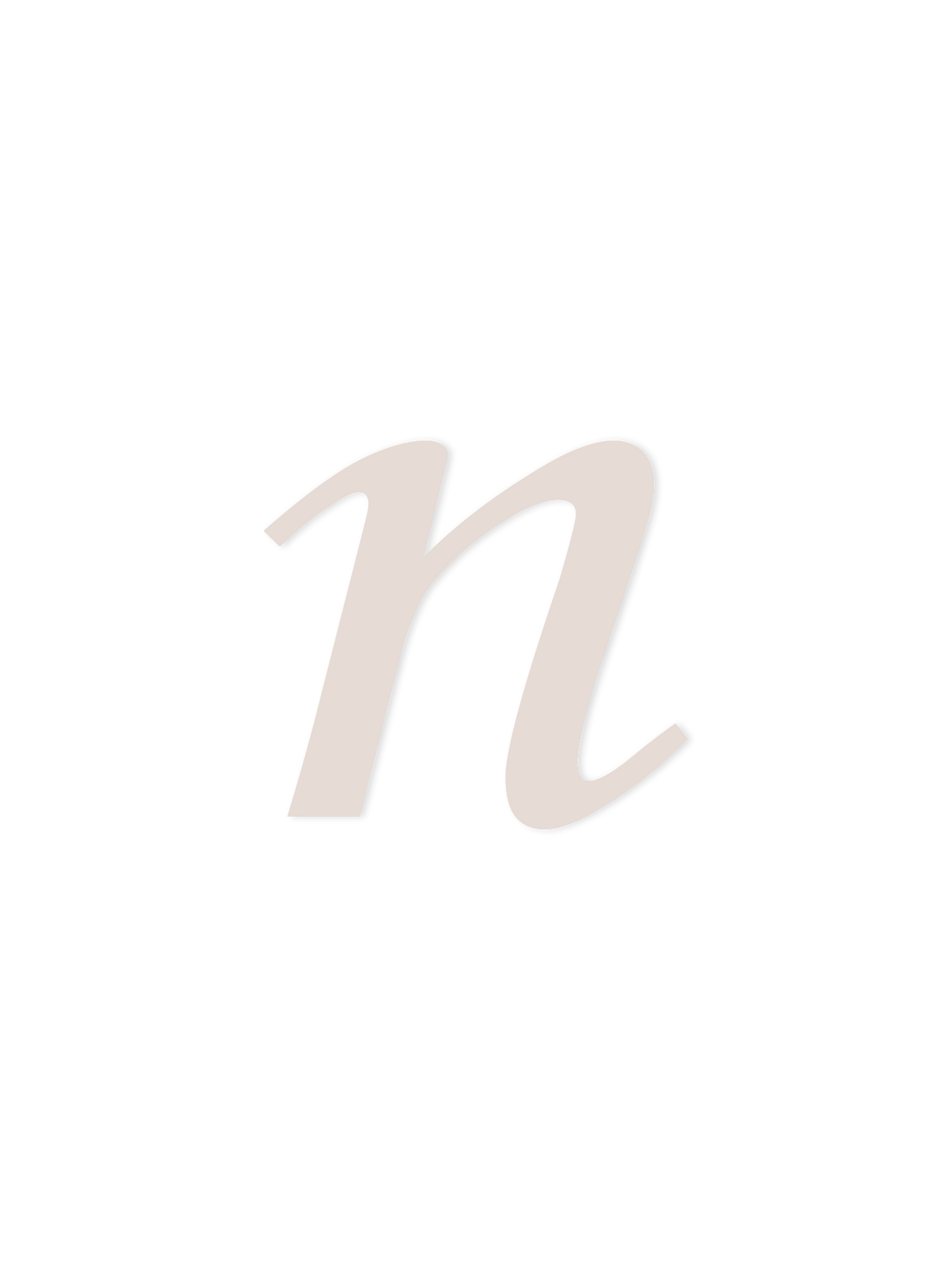 Wooden Letter n – Nursery Wall Letter