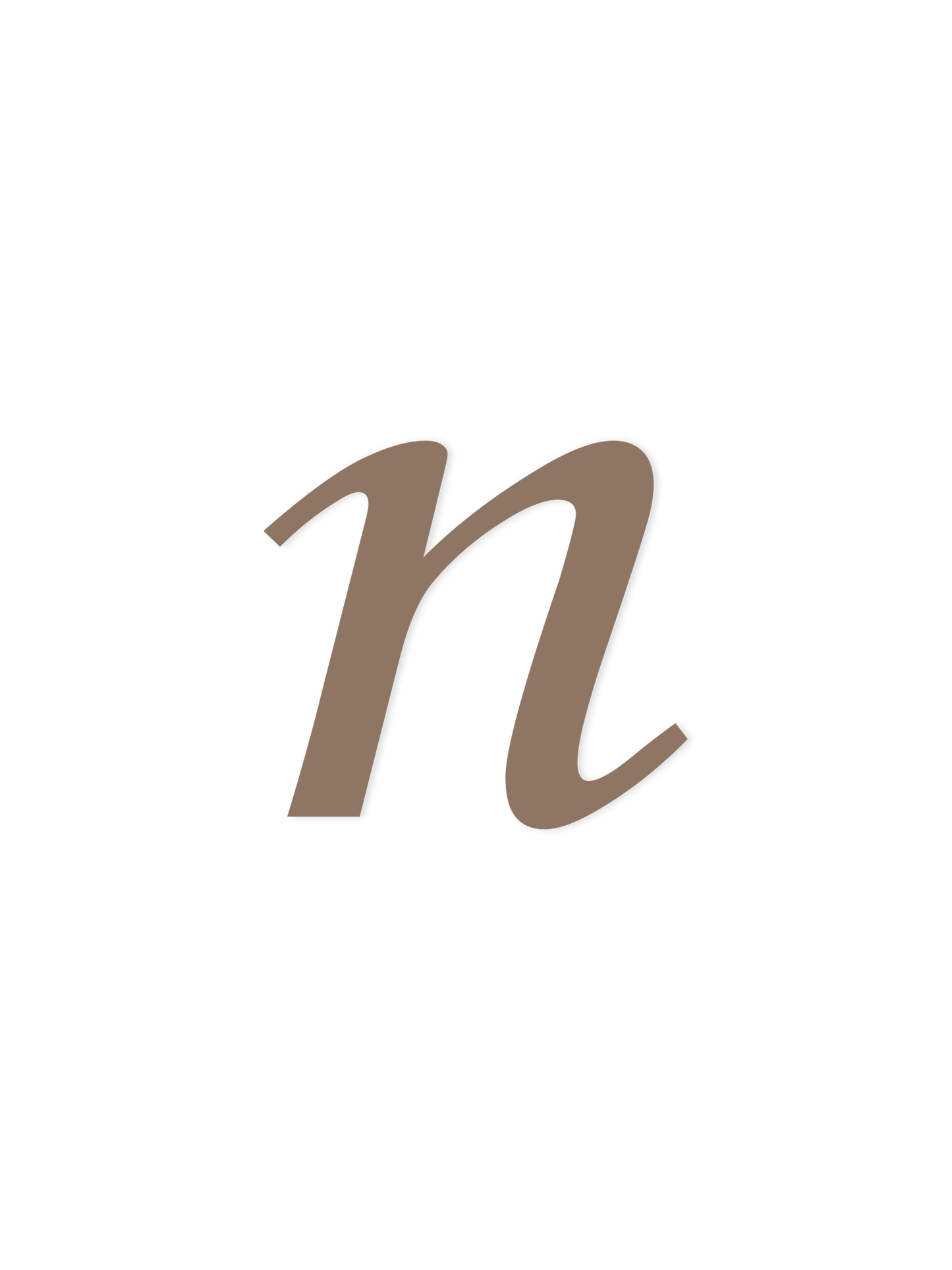 Wooden Letter n – Nursery Wall Letter