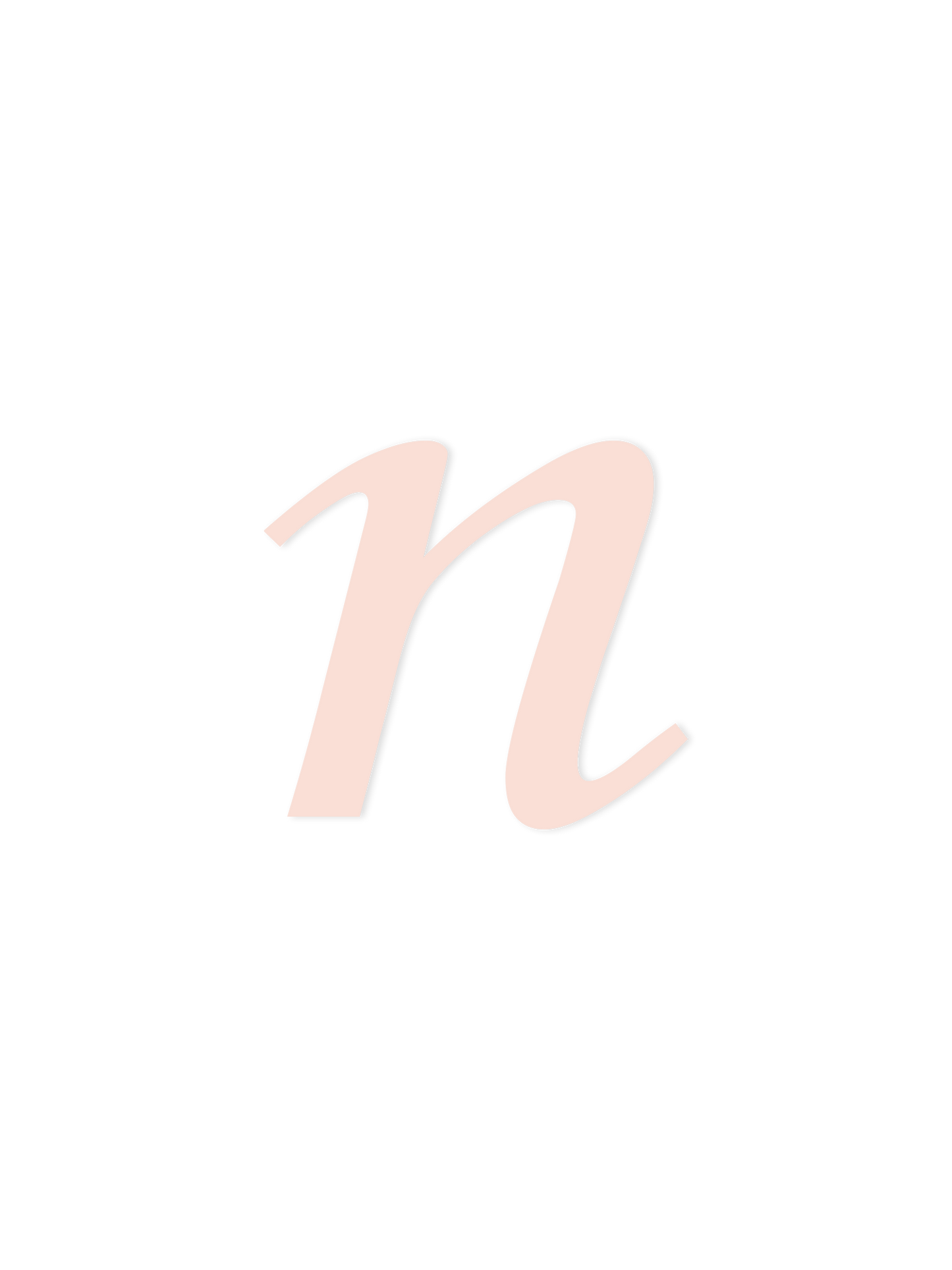 Wooden Letter n – Nursery Wall Letter