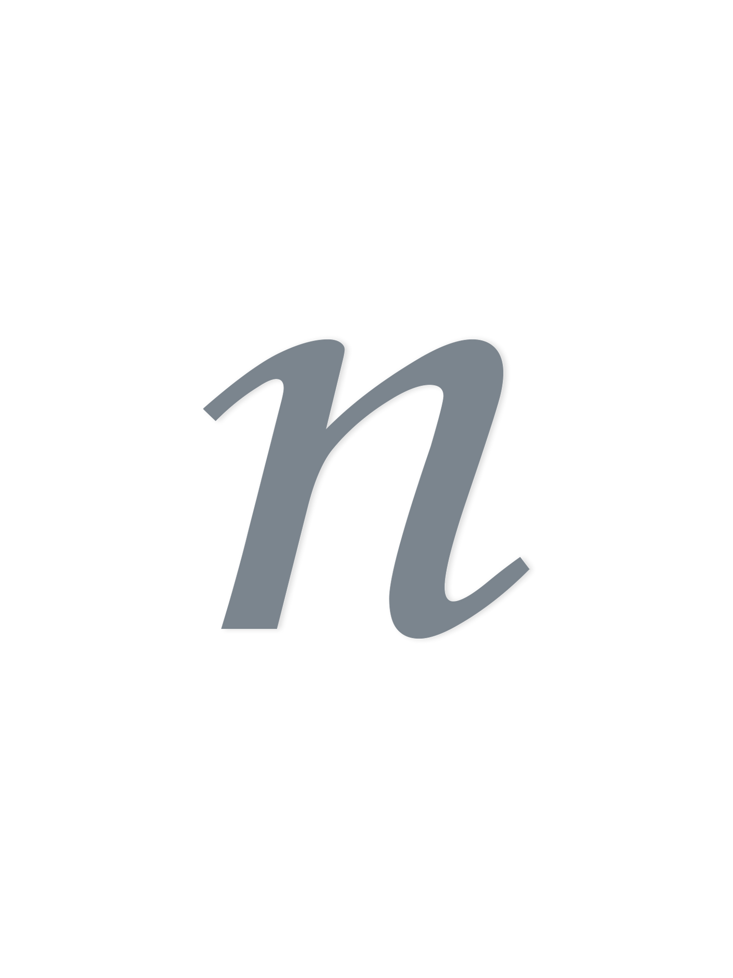 Wooden Letter n – Nursery Wall Letter