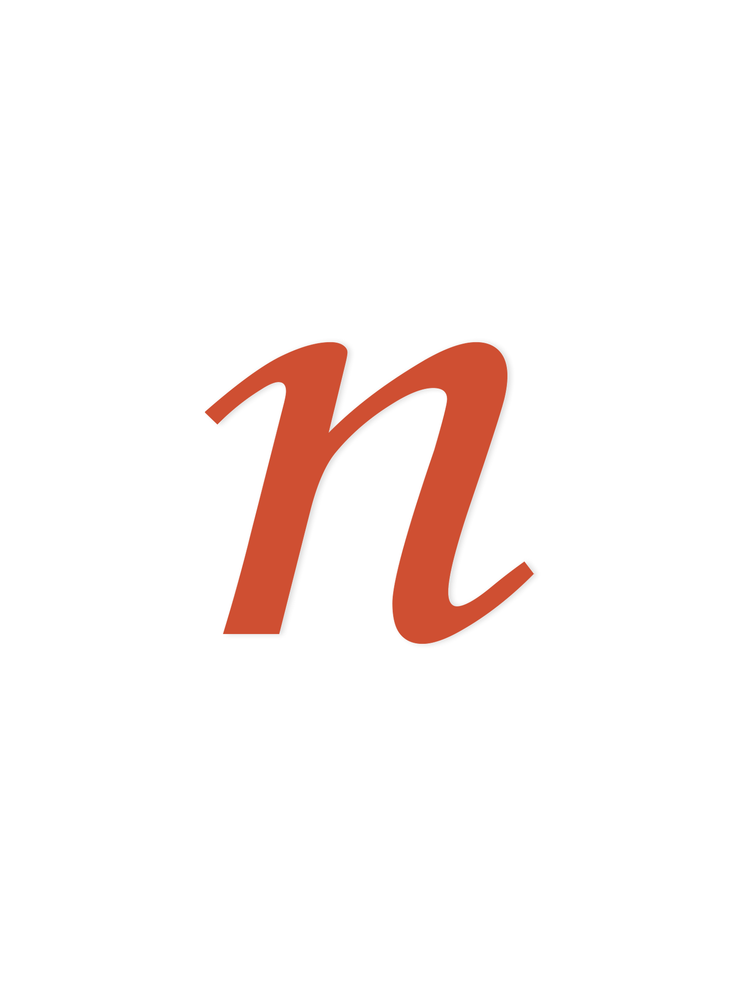 Wooden Letter n – Nursery Wall Letter