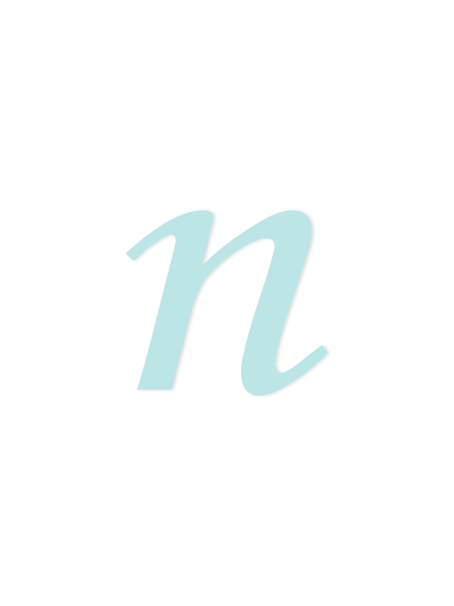 Wooden Letter n – Nursery Wall Letter