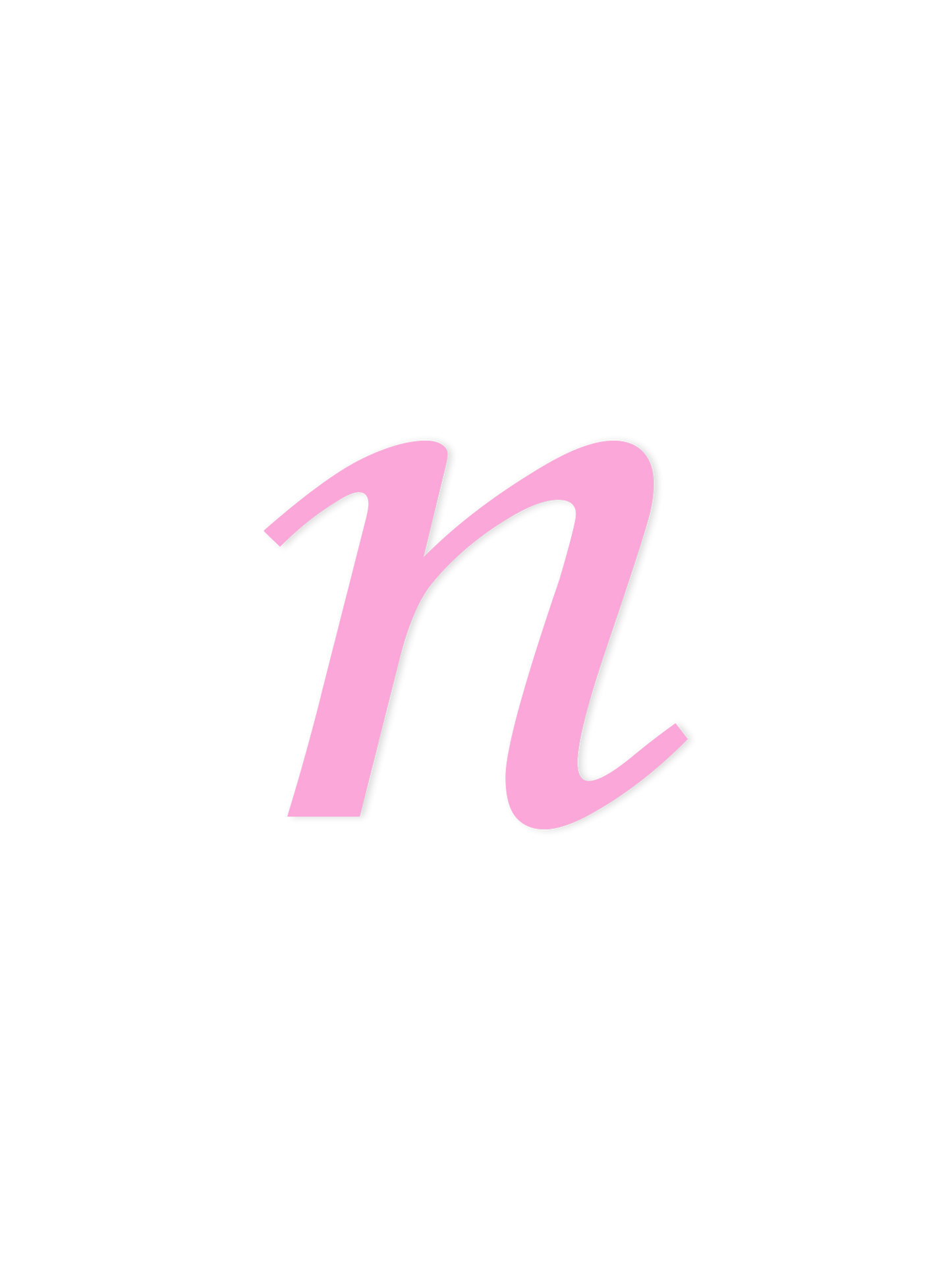 Wooden Letter n – Nursery Wall Letter