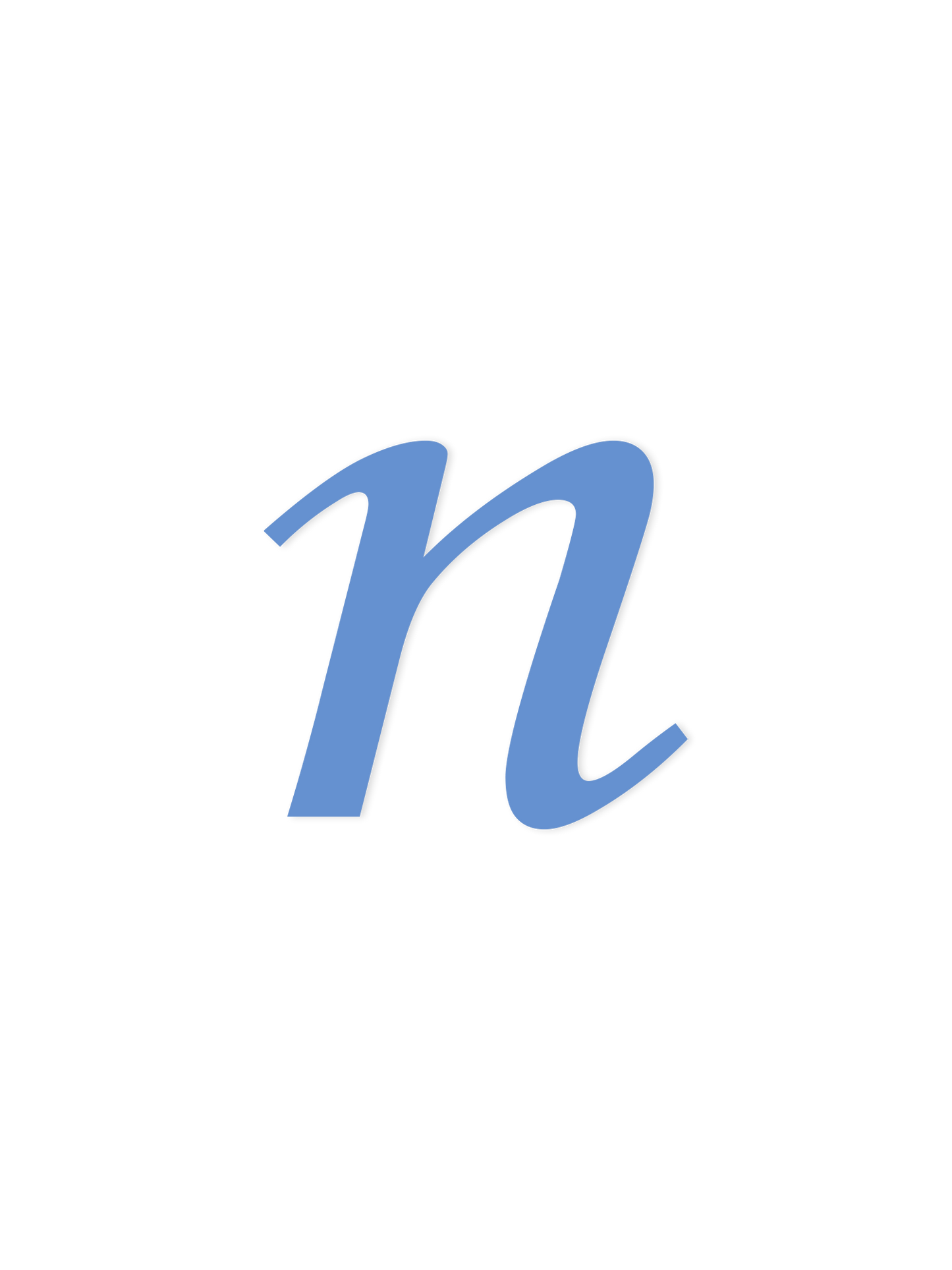 Wooden Letter n – Nursery Wall Letter