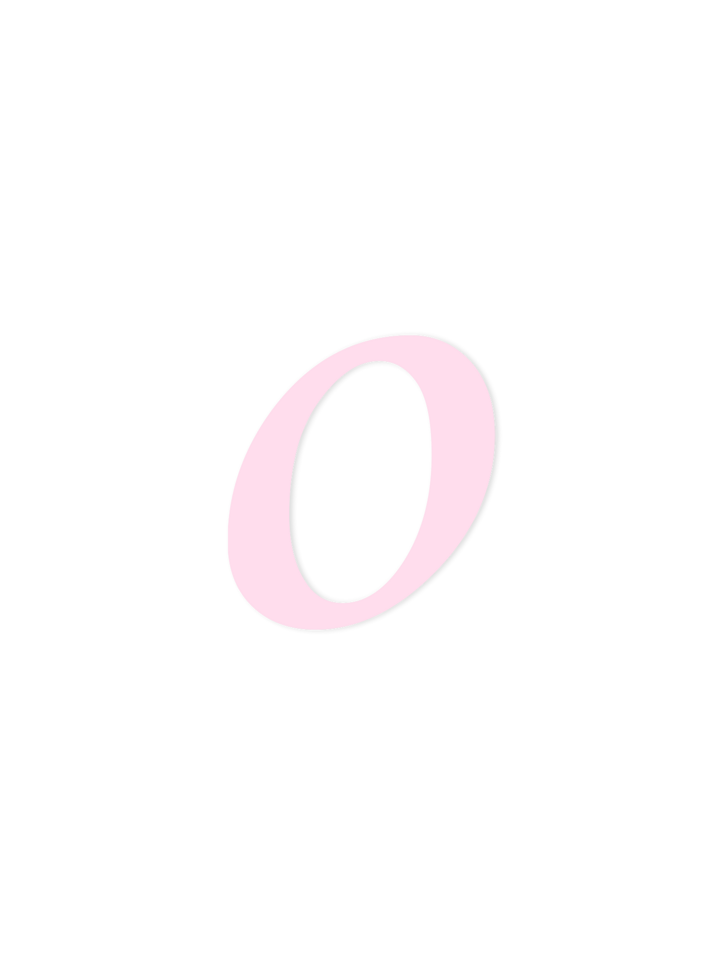 Wooden Letter o – Nursery Wall Letter