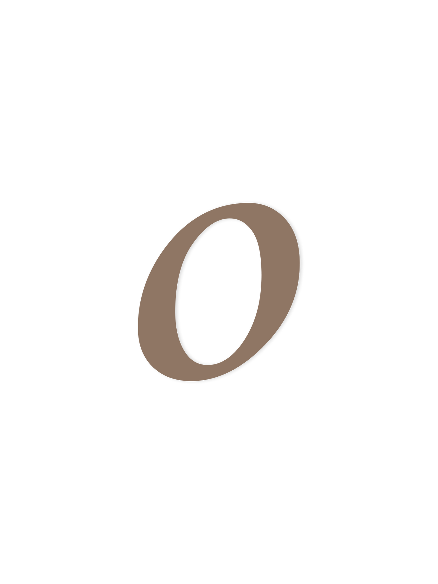 Wooden Letter o – Nursery Wall Letter