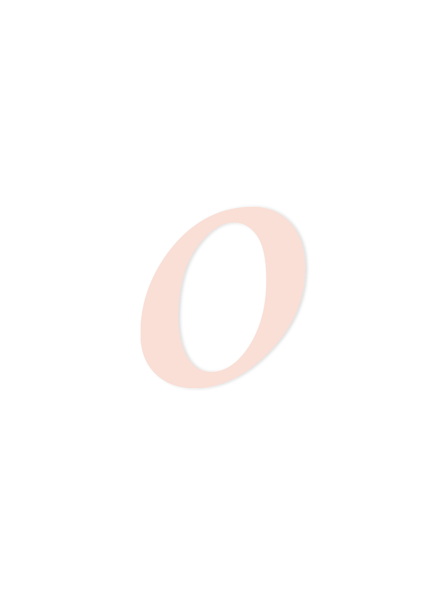 Wooden Letter o – Nursery Wall Letter