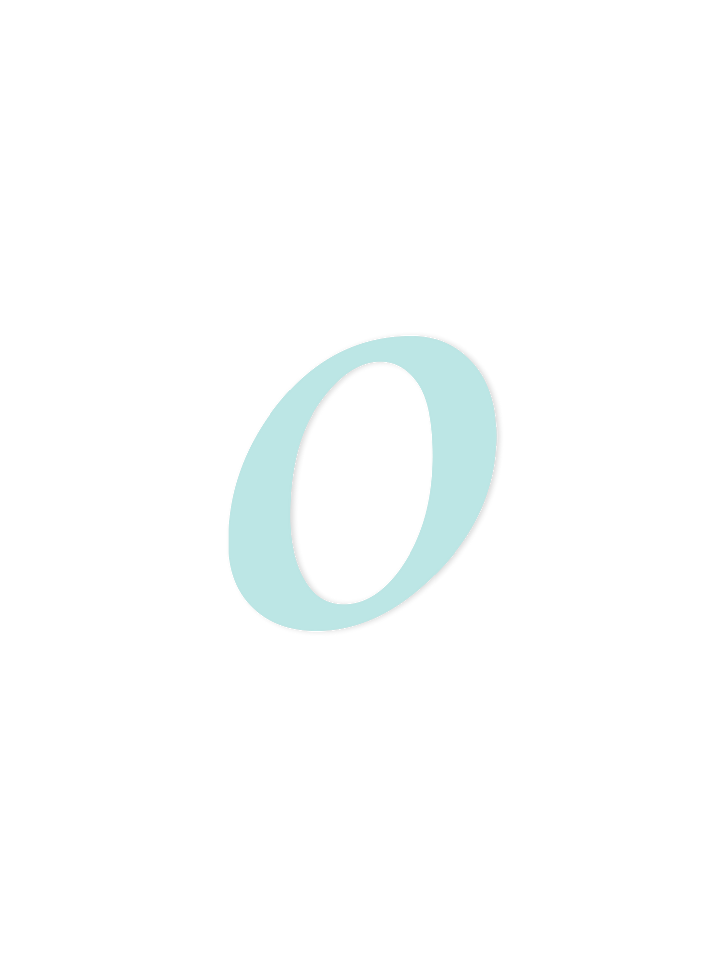 Wooden Letter o – Nursery Wall Letter