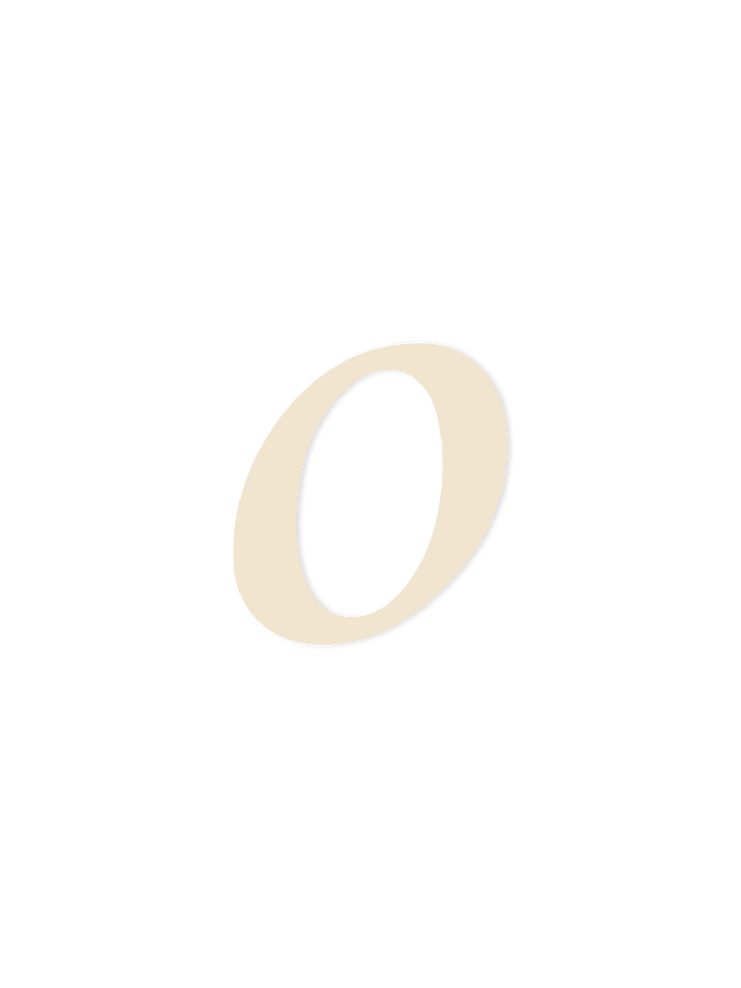 Wooden Letter o – Nursery Wall Letter
