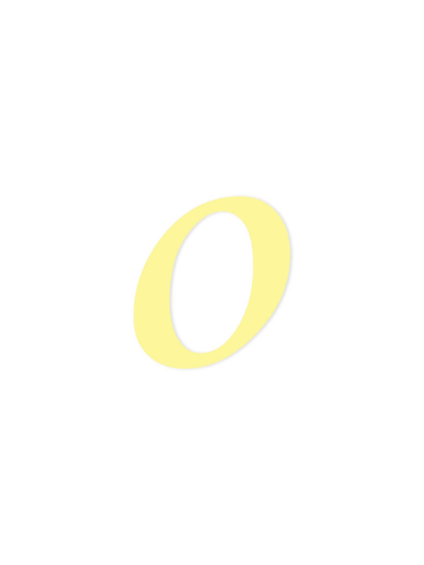 Wooden Letter o – Nursery Wall Letter