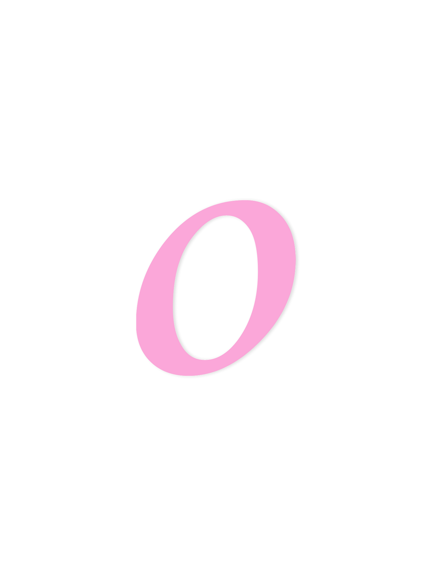 Wooden Letter o – Nursery Wall Letter