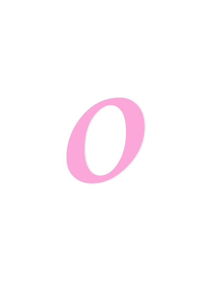 Wooden Letter o – Nursery Wall Letter