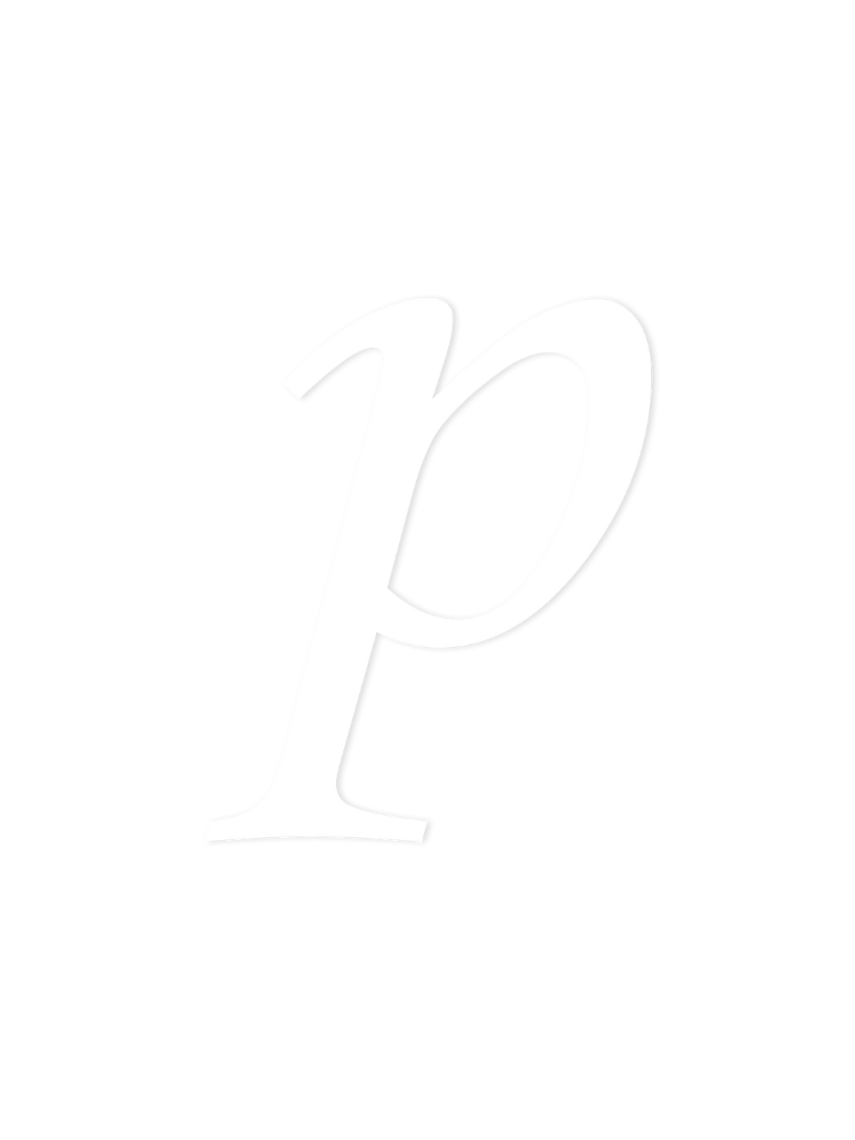 Wooden Letter p – Nursery Wall Letter