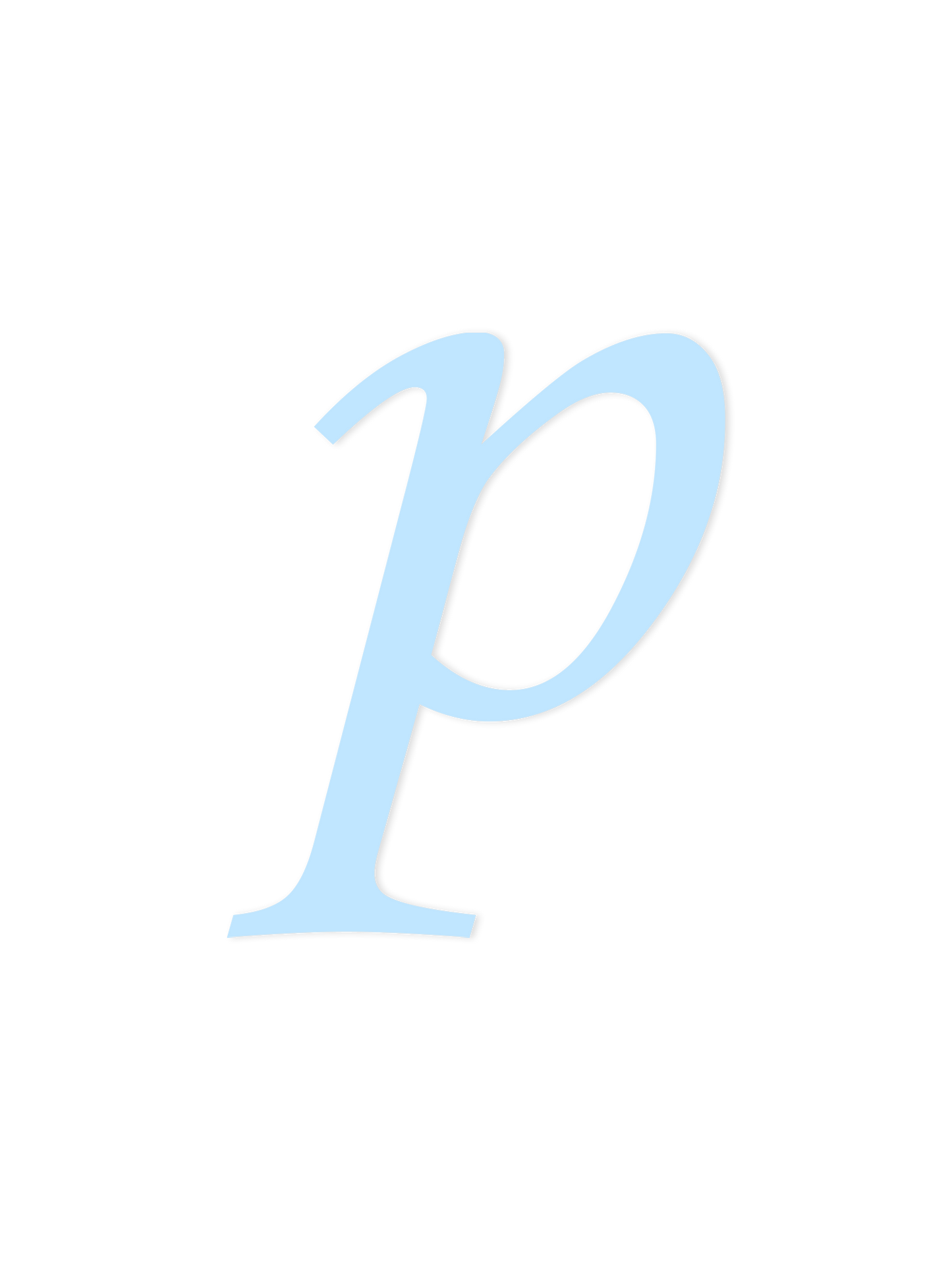 Wooden Letter p – Nursery Wall Letter