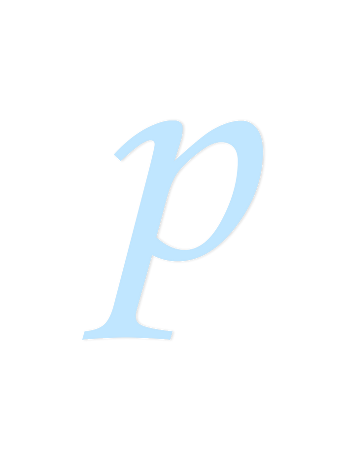 Wooden Letter p – Nursery Wall Letter