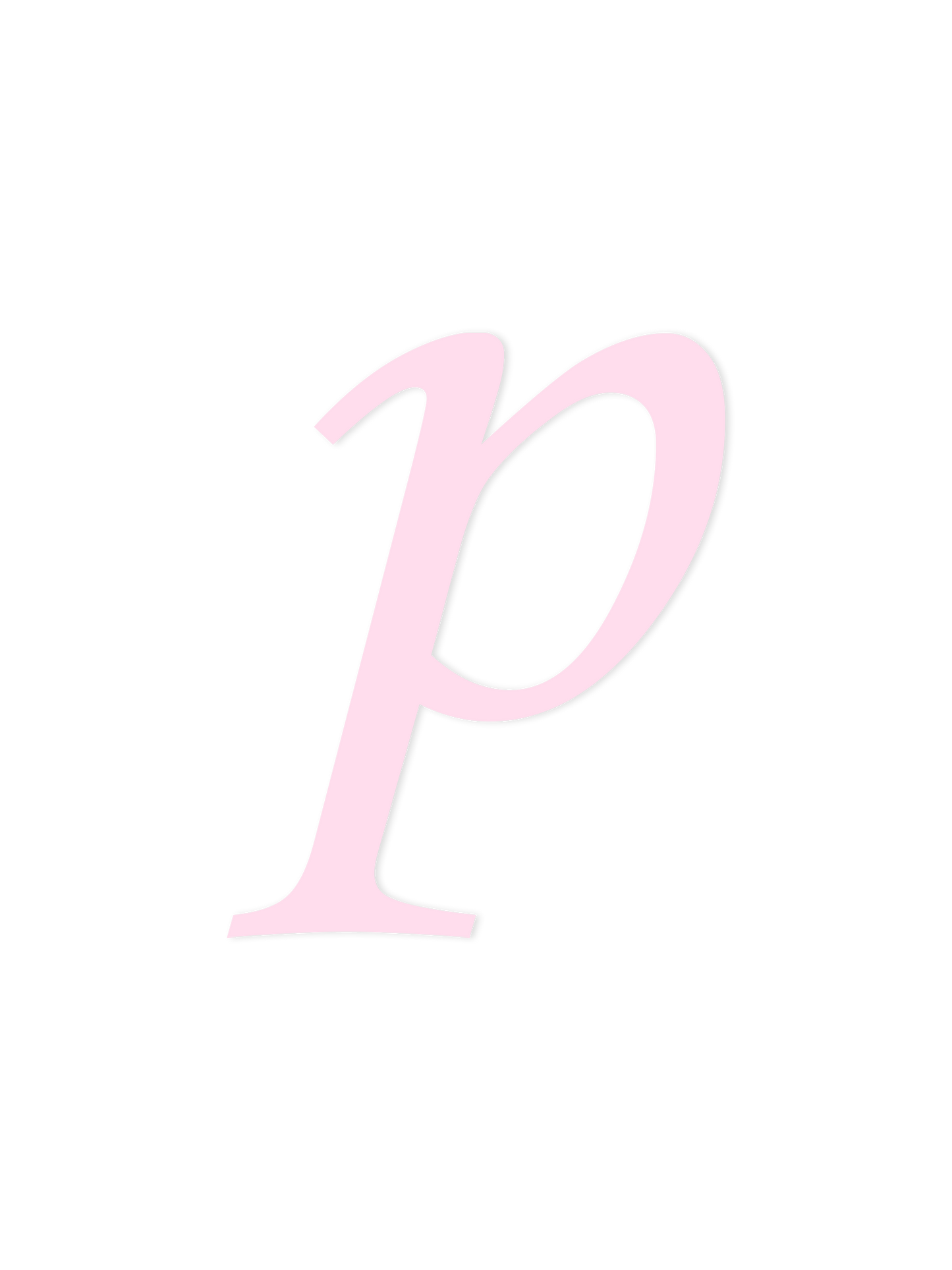 Wooden Letter p – Nursery Wall Letter