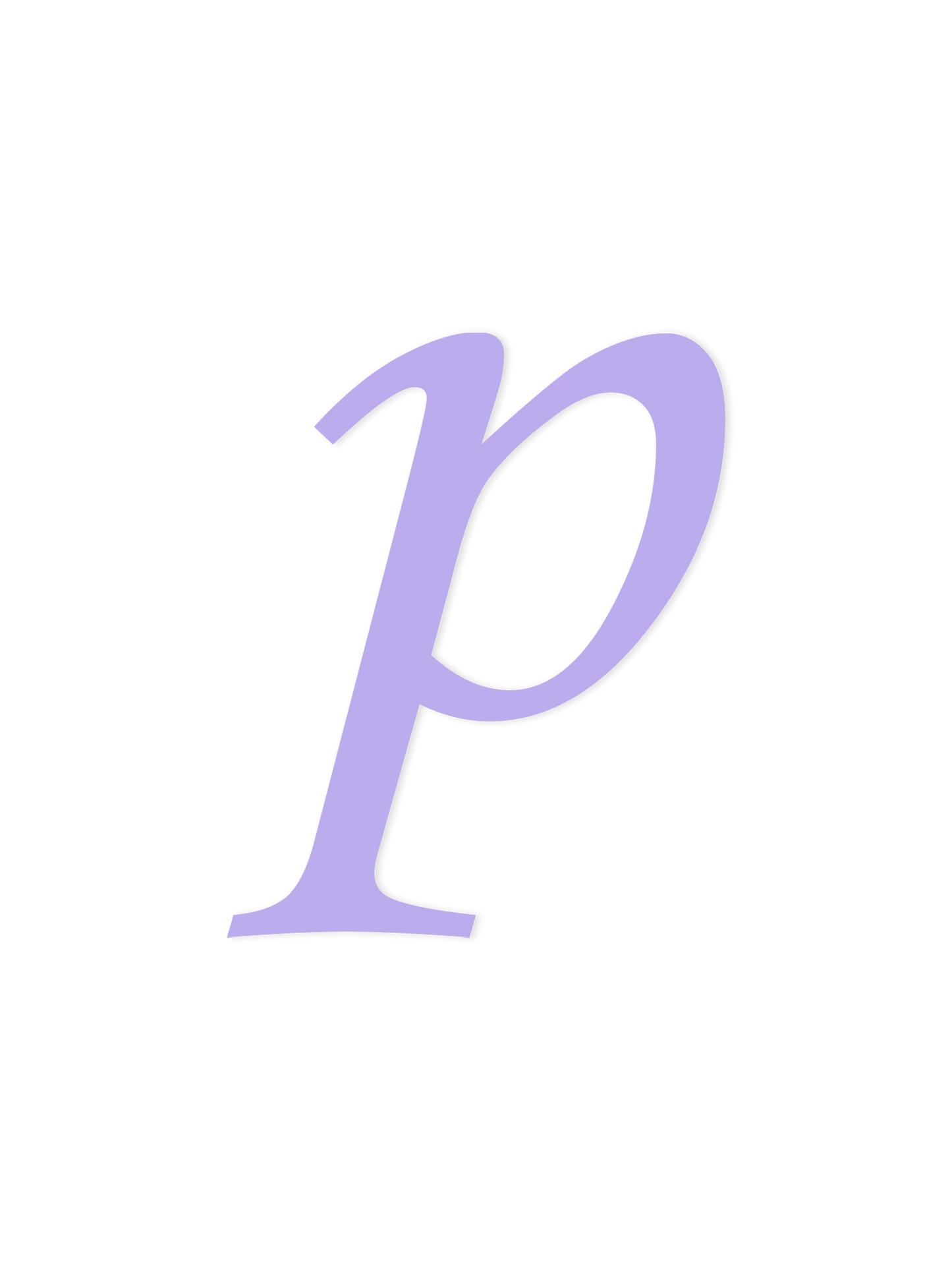 Wooden Letter p – Nursery Wall Letter