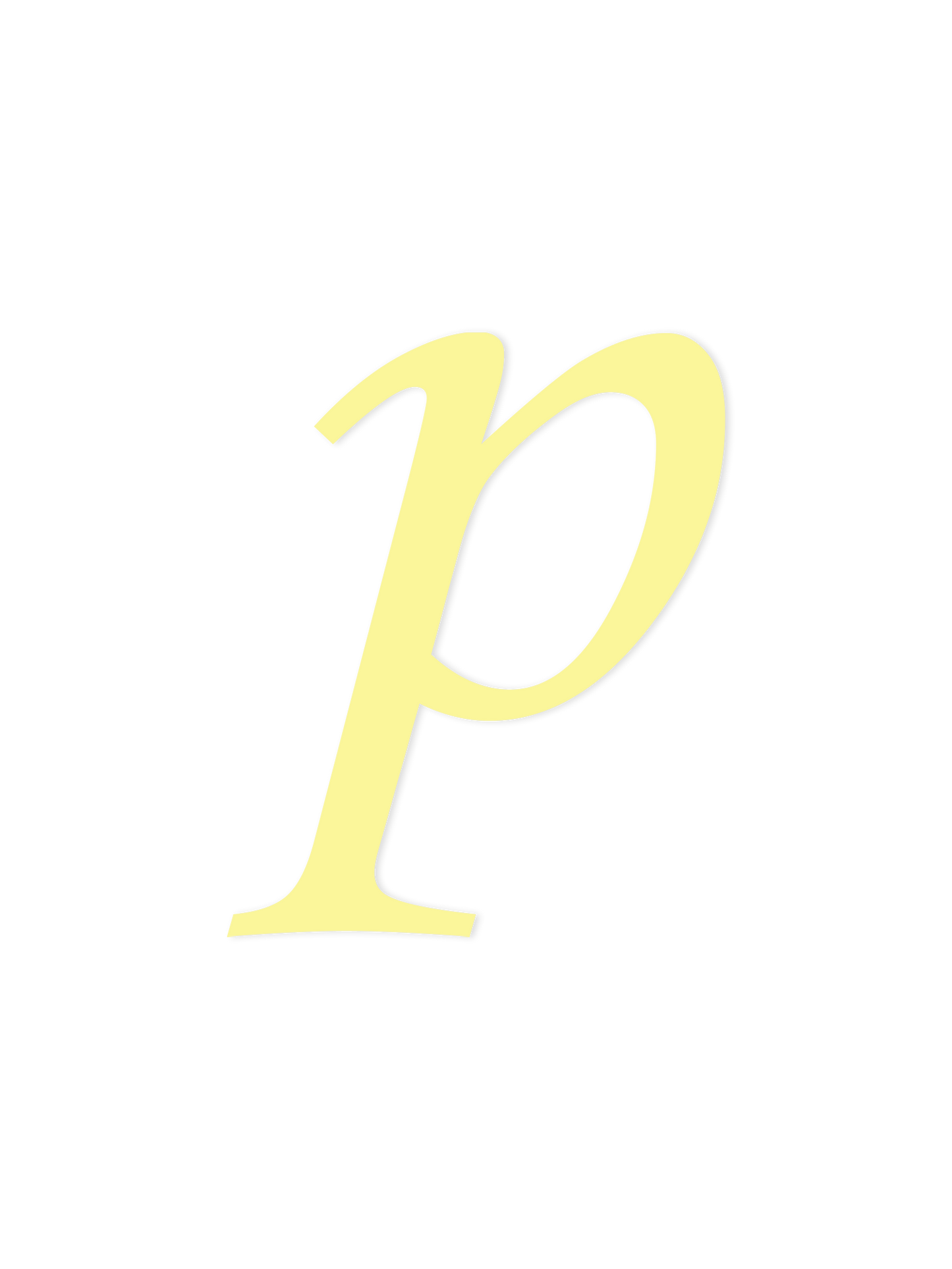 Wooden Letter p – Nursery Wall Letter
