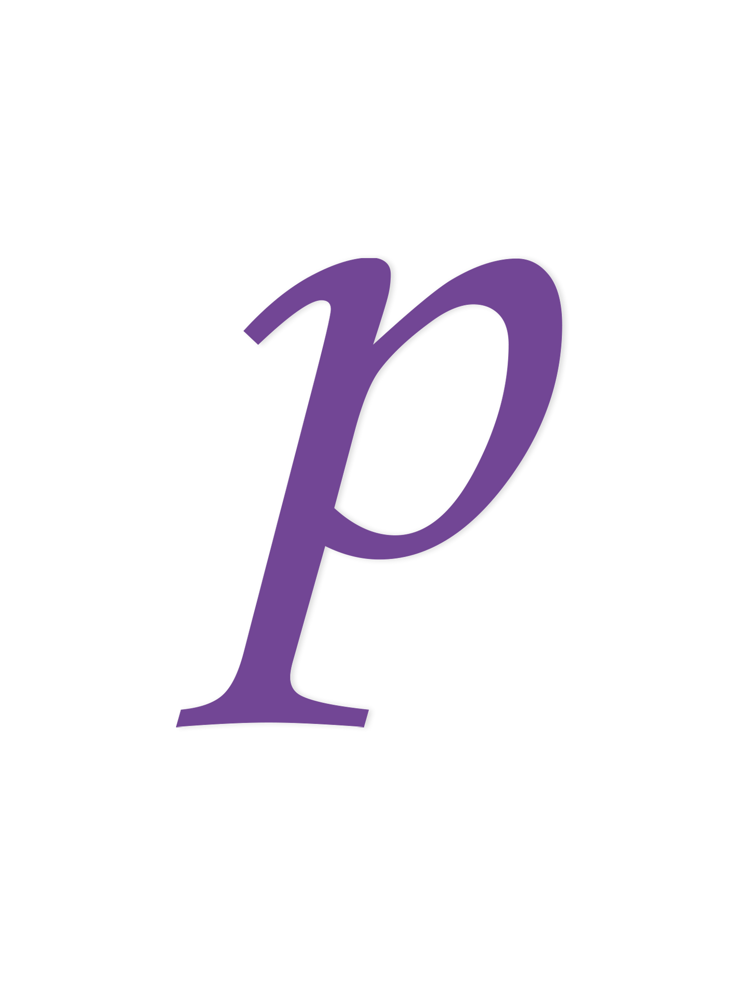 Wooden Letter p – Nursery Wall Letter
