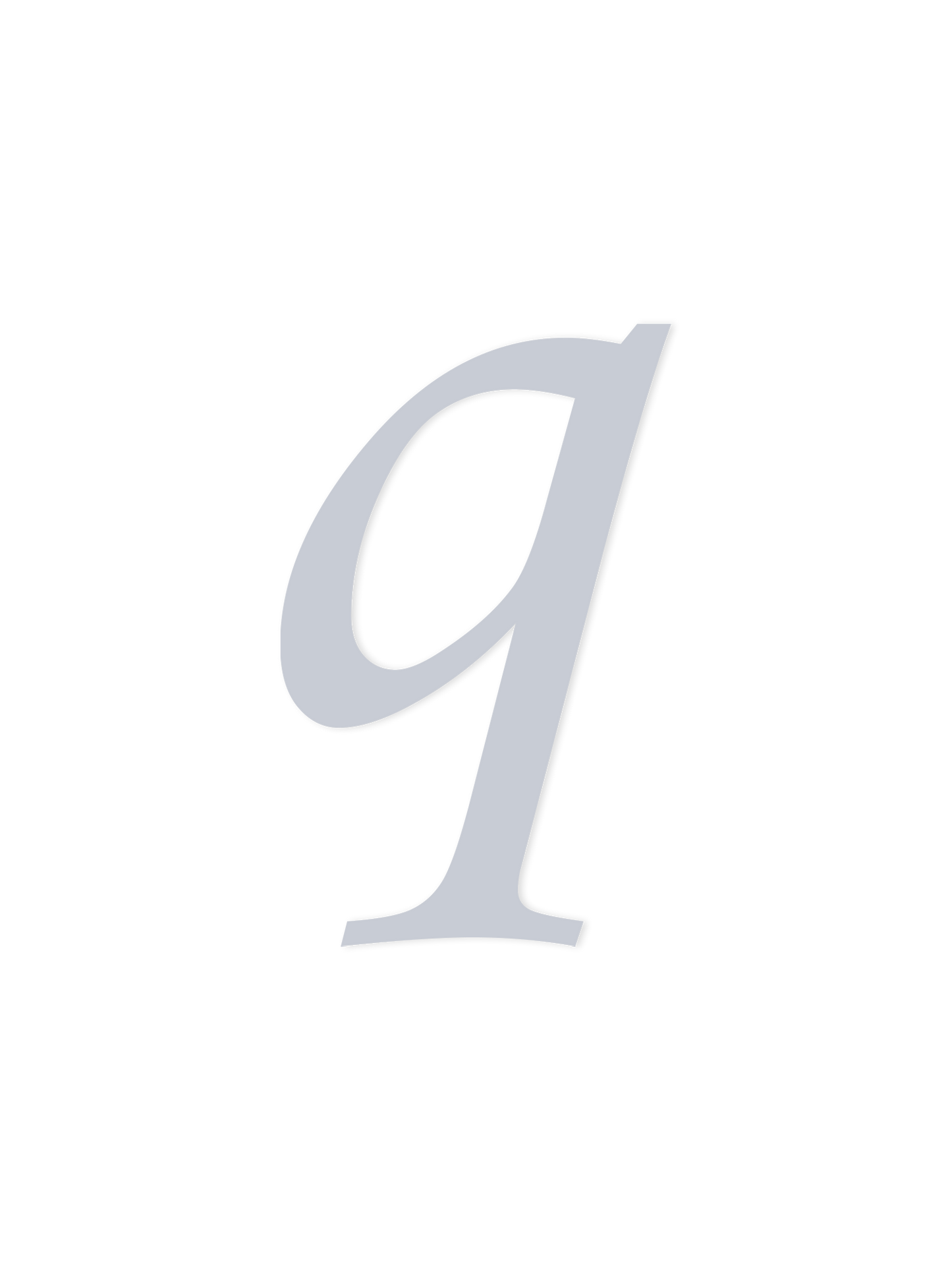 Wooden Letter q – Nursery Wall Letter