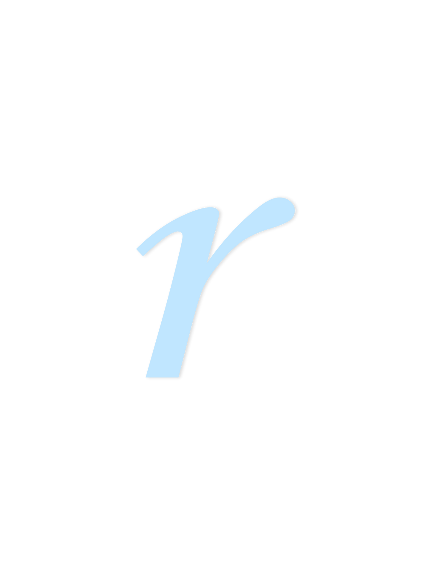 Wooden Letter r – Nursery Wall Letter