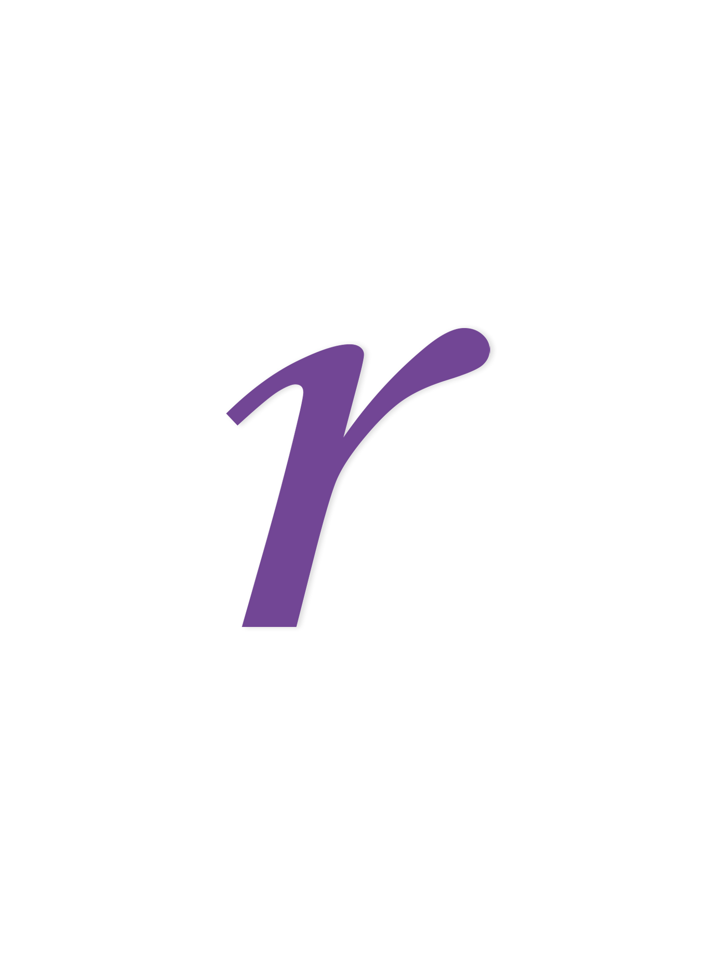 Wooden Letter r – Nursery Wall Letter