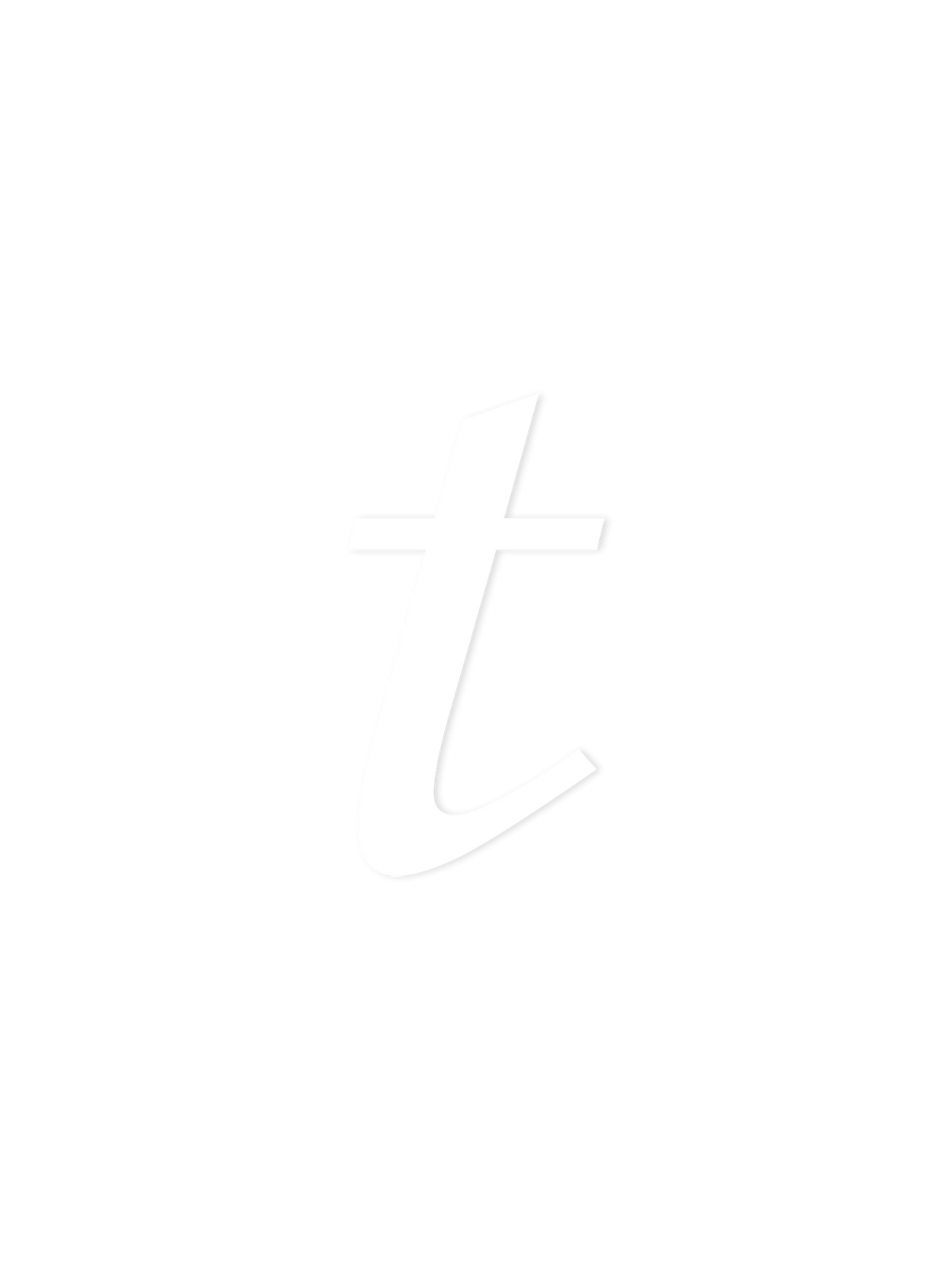 Wooden Letter t – Nursery Wall Letter