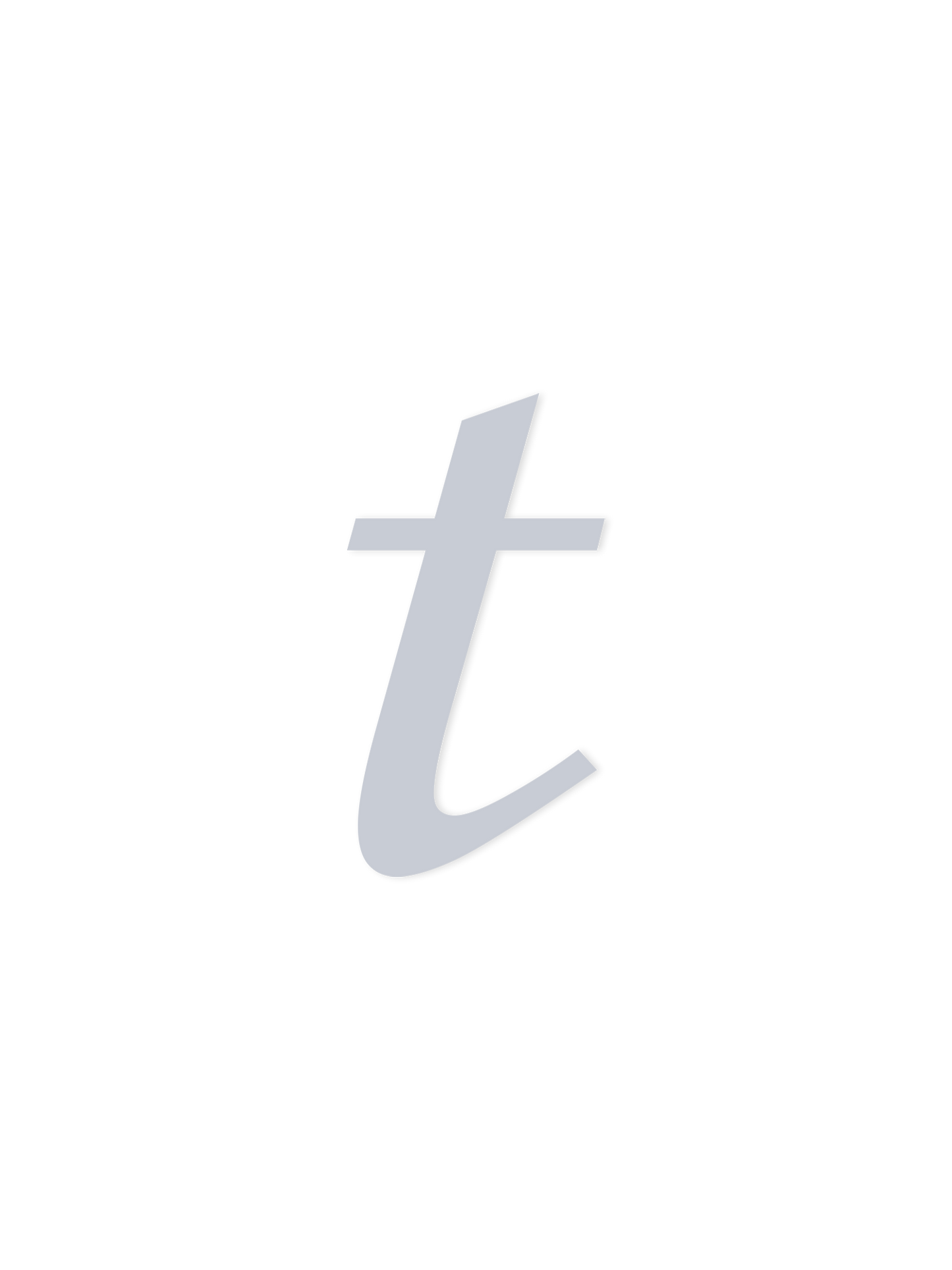 Wooden Letter t – Nursery Wall Letter