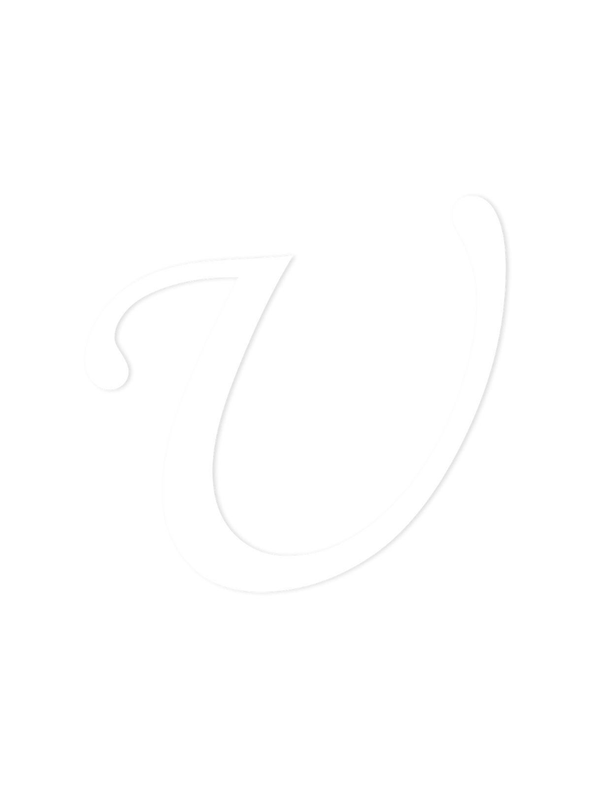 Wooden Letter U – Nursery Wall Letter