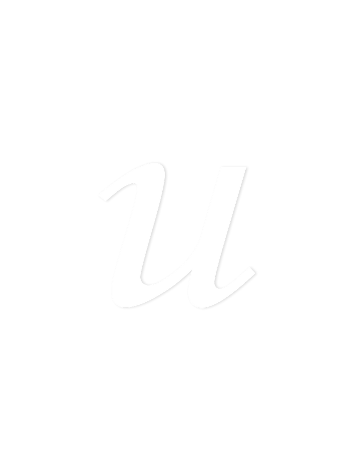 Wooden Letter u – Nursery Wall Letter