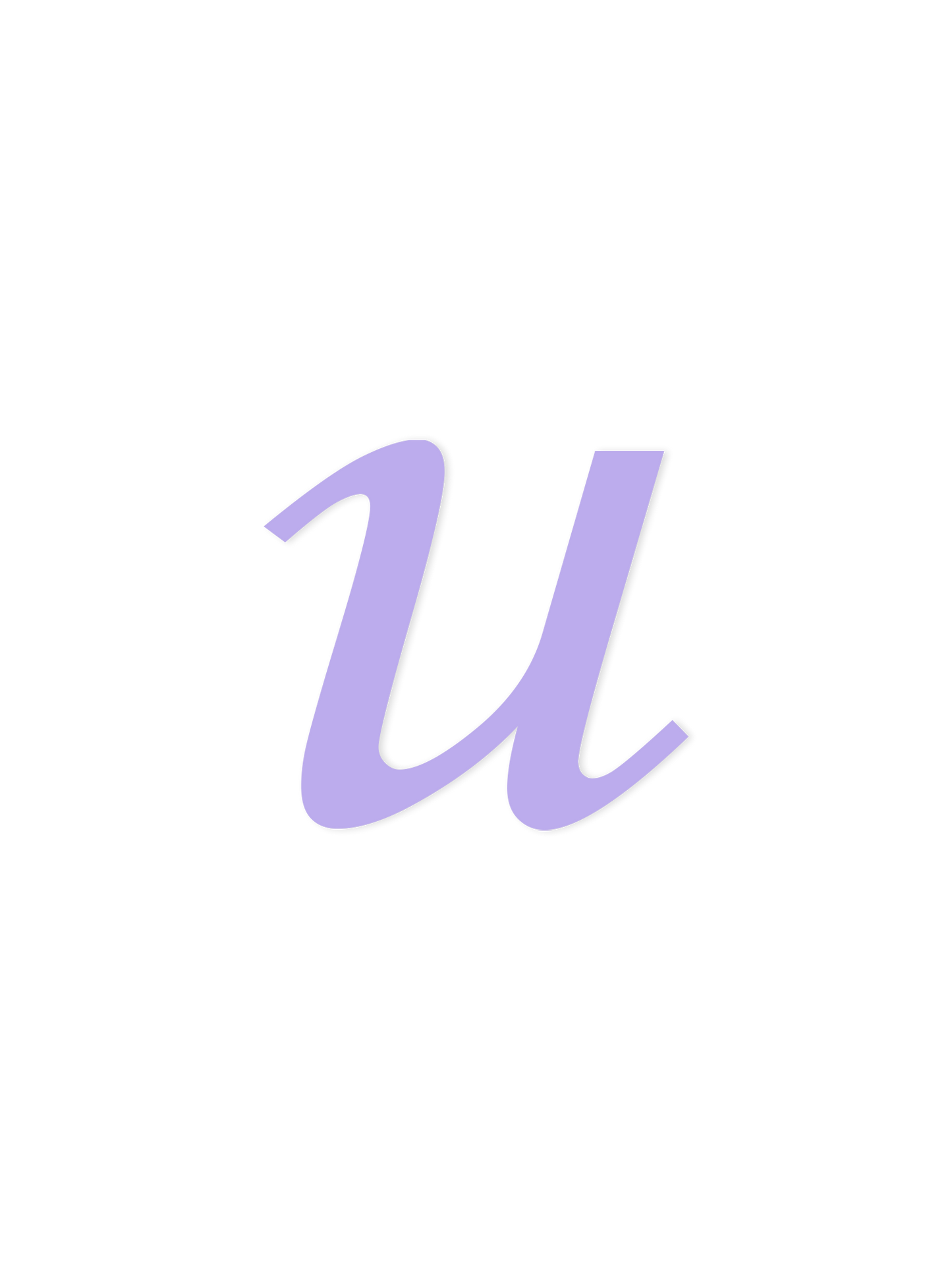 Wooden Letter u – Nursery Wall Letter