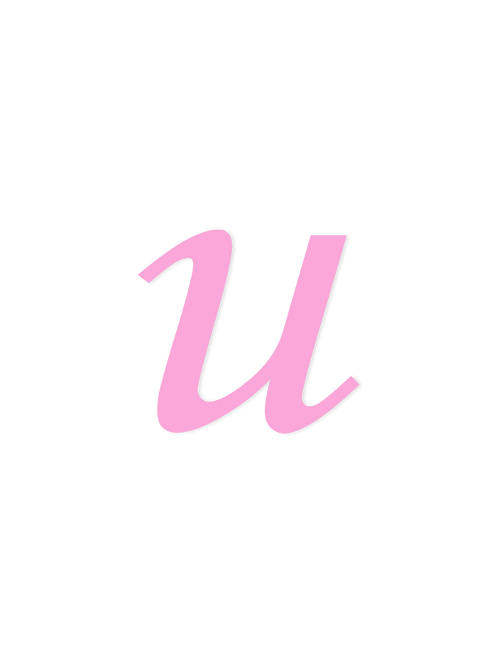 Wooden Letter u – Nursery Wall Letter