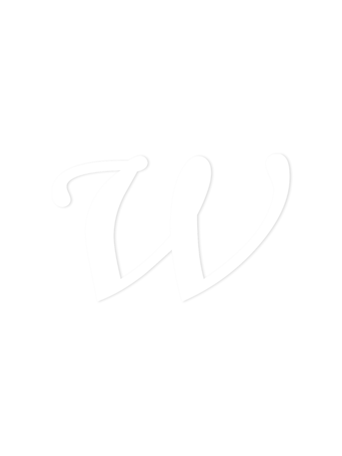 Wooden Letter w – Nursery Wall Letter