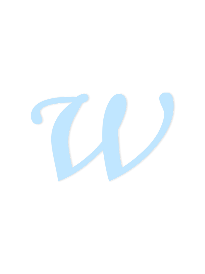 Wooden Letter w – Nursery Wall Letter
