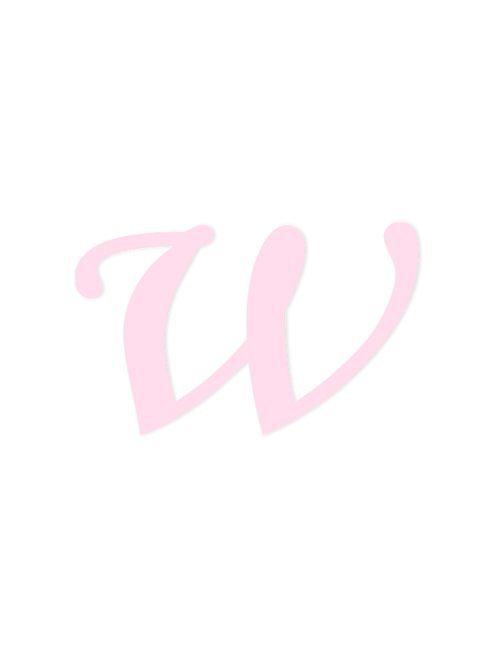 Wooden Letter w – Nursery Wall Letter
