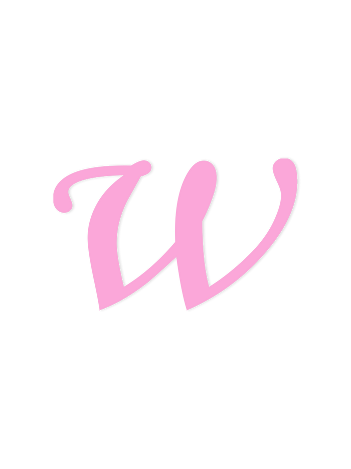 Wooden Letter w – Nursery Wall Letter