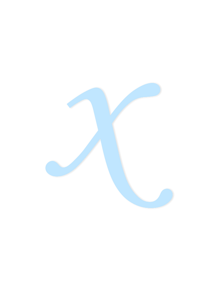 Wooden Letter x – Nursery Wall Letter